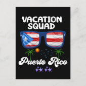 プエルトリコバケーションスクワッドグループマッチング ポストカード (正面)