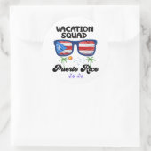 プエルトリコバケーションスクワッドグループマッチング ラウンドシール (バッグ)