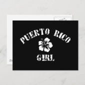プエルトリコピンクガール ポストカード (正面/裏面)