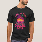 プエルトリコファミリーバケーション2023ビーチレトロ80s M Tシャツ (正面)