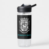 プエルトリコフィットネス&コート・オブ・アームズ/フラグ ウォーターボトル (左面)
