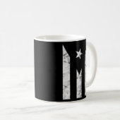 プエルトリコブラックフラッグプエルトリカプライドインデンド コーヒーマグカップ (正面右)