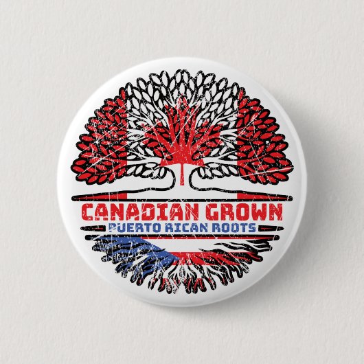 プエルトリコプエルトリカカナダルーツ 缶バッジ (正面)