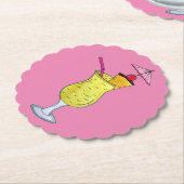 プエルトリコプエルトリカピニャコラダカクテル ペーパーコースター (アングル)