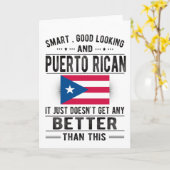 プエルトリコプエルトリカルーツプエルトリコ国旗 カード (黄色い花)