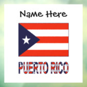 プエルトリコプエルト州旗パーソナライズされた ウィンドウサイン (シート3)