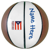 プエルトリコプエルト県旗ブルーパーソナライゼーション バスケットボール (縦)