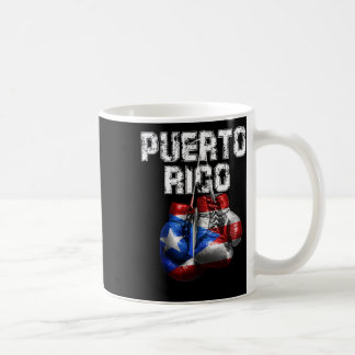 プエルトリコプライド-ヴィンテージボクシング手袋 コーヒーマグカップ