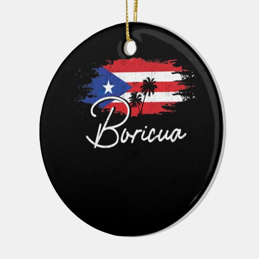 プエルトリコボリグアプエルトリカ国旗プライド セラミックオーナメント (左)