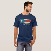 プエルトリコボリグアヴィンテージプエルト県国旗Prid Tシャツ (正面フル)
