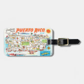 プエルトリコポストカードラゲッジタグ ラゲッジタグ (正面横)