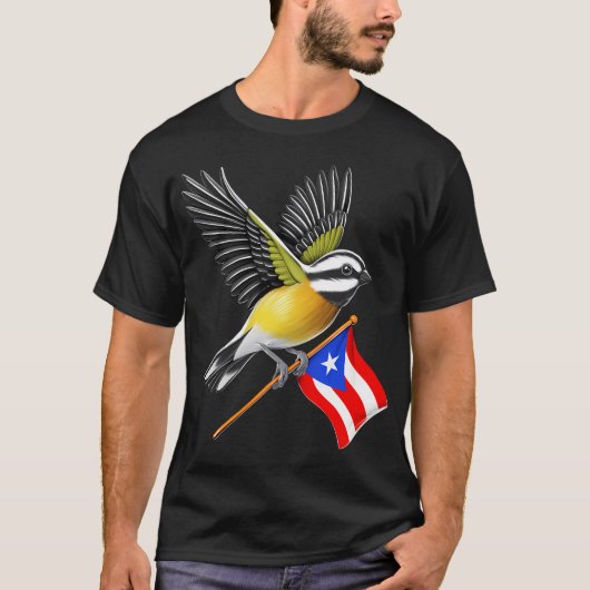 プエルトリコメジロシズカ Tシャツ (正面)