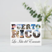 プエルトリコライスラデルエンカントコラージュ ポストカード (スタンド正面)