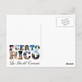 プエルトリコライスラデルエンカントコラージュ ポストカード (裏面)