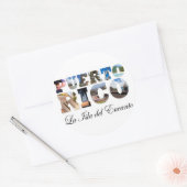 プエルトリコライスラデルエンカントモンタージュ ラウンドシール (封筒)