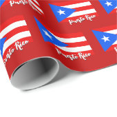 プエルトリコラッピング紙、赤、プエルト州旗 ラッピングペーパー (ロールコーナー)