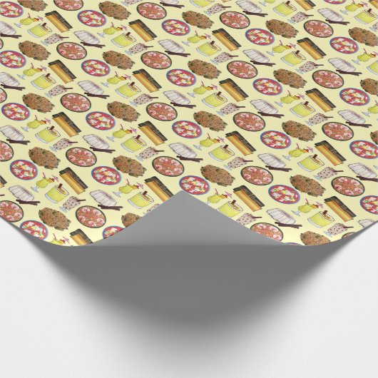 プエルトリコリカフードキュイジーヌパスレステンベルケ ラッピングペーパー (角)