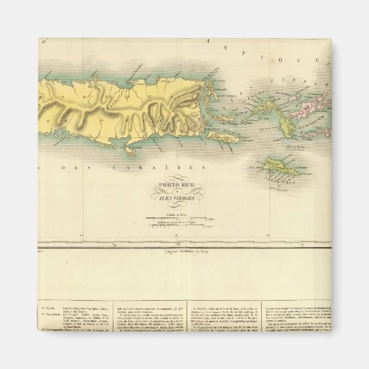 プエルトリコヴァージン諸島 マグネット (正面)