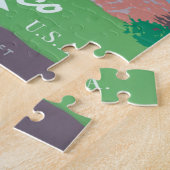 プエルトリコヴィンテージアクールート歴史写真トラ ジグソーパズル (側面)