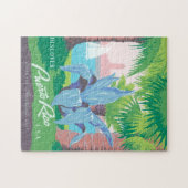 プエルトリコヴィンテージアクールート歴史写真トラ ジグソーパズル (横)