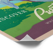 プエルトリコヴィンテージトラベル ポスター (角)