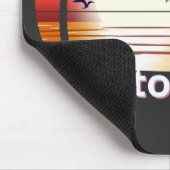 プエルトリコヴィンテージパームツリーズサマービーチ マウスパッド (コーナー)