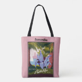 プエルトリコヴィンテージ旅行ポスタートートバッグ トートバッグ (裏面)