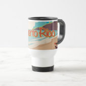 プエルトリコヴィンテージ旅行ポスター トラベルマグ (正面右)