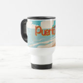 プエルトリコヴィンテージ旅行ポスター トラベルマグ (正面左)