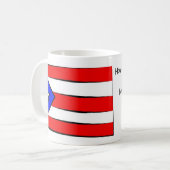 プエルトリコ人を話す方法 コーヒーマグカップ (正面左)