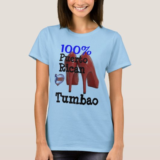 プエルトリコ人Tumbao Tシャツ (正面)