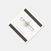 プエルトリコ伝統のCoquitoを宣伝しよう スタンダードカクテルナプキン (角)