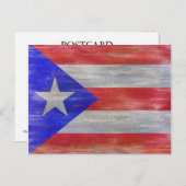 プエルトリコ動揺してプエルトリカ国旗 ポストカード (正面/裏面)