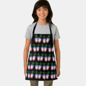 プエルトリコ国旗のクリスマス灯 エプロン (インサイチュ)