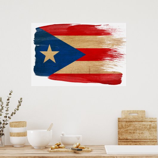 プエルトリコ国旗のポスター ポスター (キッチン)