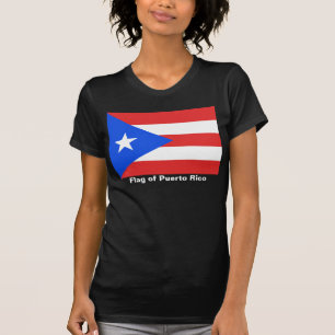 プエルトリコ国旗の女性 Tシャツ