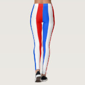 プエルトリコ国旗の縦ストライプの色 レギンス (裏面)