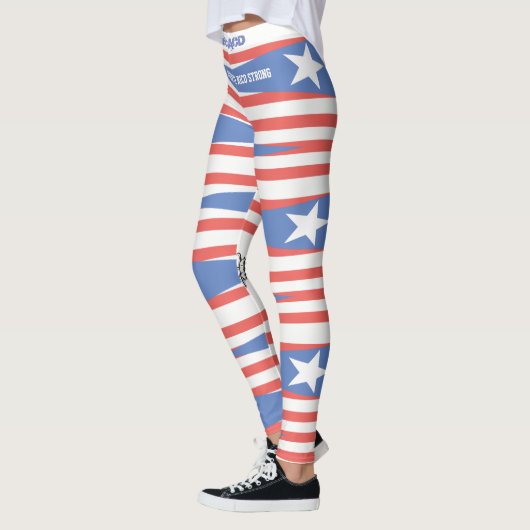 プエルトリコ国旗のPR.レギンスP.R.ストロングハビックACD レギンス (左)