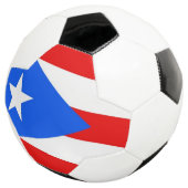 プエルトリコ国旗を掲げた愛国的なサッカーボール サッカーボール (3/4)