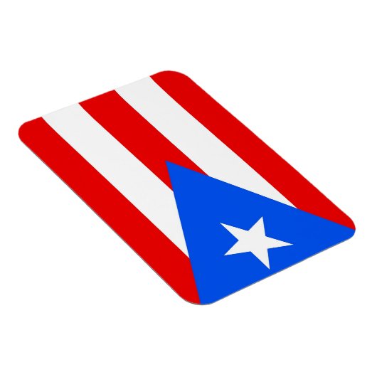 プエルトリコ国旗を掲げた愛国的なフレキシブル磁石 マグネット (右側)