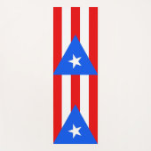 プエルトリコ国旗を掲げた愛国的なヨガマット ヨガマット (正面)