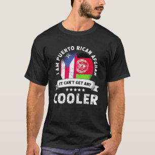 プエルトリコ国旗アフガニスタン育て愛国国 Tシャツ