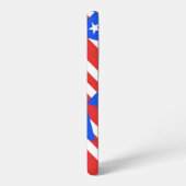 プエルトリコ国旗タイルパターン SAMSUNG GALAXYケース (左側面)