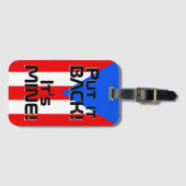 プエルトリコ国旗ユーモア愛国 ラゲッジタグ (正面横)
