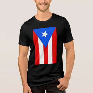 プエルトリコ国旗 トライブレンドTシャツ