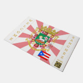 プエルトリコ国旗・プエルト・パトリオ ドアマット (アングル)