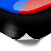 プエルトリコ国旗 ポスター (コーナー)