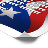 プエルトリコ国旗 ポスター (角)