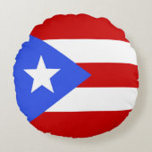 プエルトリコ国旗 ラウンドクッション (正面)