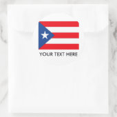 プエルトリコ国旗 ラウンドシール (バッグ)